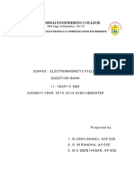 EC6403 Electromagnetic Fields