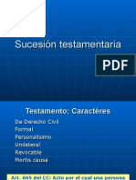 La Sucesión Testamentaria