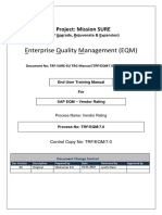 Sap QM Vendor Rating User Manual