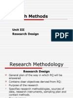 Research Methods: Unit III Research Design