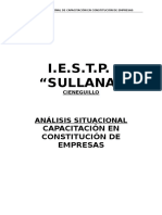 Analisis Situacional Capacitacion Constitucion Empresas