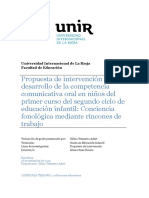 Conciencia Fonológica Mediante Rincones de Trabajo