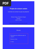 Projets de Cuisson Solaire - Comment (Et Comment Ne Pas) Les Présenter - French