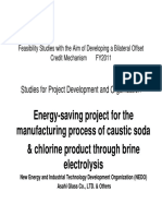 Energy-Saving Project For The Manufacturing Process of Caustic Soda & Chlorine Product Through Brine Electrolysis