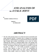 Design and Analysis of Knuckle Joint