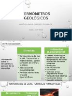 TERMÓMETROS GEOLÓGICOS Yacimientos