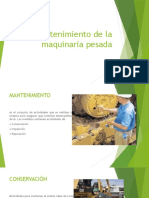 Mantenimiento de La Maquinaria Pesada