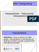 Scientific Computing: Interpolation - Polynomial Interpolation