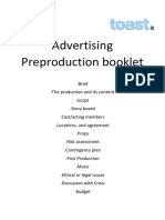 Advertising Pre-Production Booklet