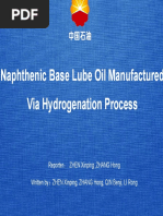 Naphthenic Base Lube Oil Manufactured Via Hydrogenation Process Naphthenic Base Lube Oil Manufactured Via Hydrogenation Process