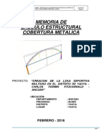 01 Memoria de Calculo Techo 01 PDF