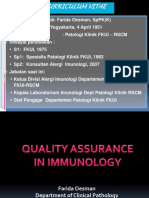 Evaluasi & Tindak Lanjut PME Immunolgi - DR Farida Oesman, SPPK (K)