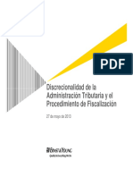 Discrecionalidad de La at y El Procedimiento de Fiscalizacion