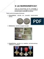 Que Es La Numismática