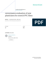 Performance Evaluation of New Plasticizers For Stretch PVC Films