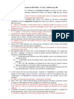 Atividade de Revisão de História - 8º Ano Tarde - Cap. 08 - Gabaritada