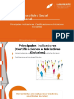 Responsabilidad Social Empresarial-Principales Indicadores (Certificaciones e Iniciativas Globales) 