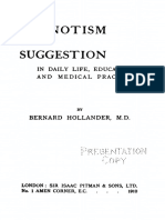 Hypnotism and Suggestion in Daily Life Education and Medical Practice by Bernard Hollander MD (1910)