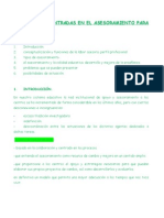 Estrategías Centradas en El Asesoramiento.