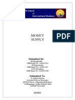 Money Supply: Submitted by