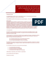 Entrenamiento Tenis de Mesa PDF