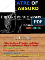 Waiting For Godot-Theatre of The Absurd - Realist Plot and Plot of WFG