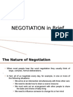 The Nature of Negotiation