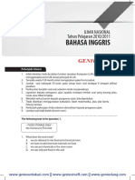 Soal Dan Pembahasan UN Bahasa Inggris SMP 2010-2011