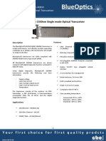 BlueOptics BO33J15240D 10GBASE-ER XENPAK Transceiver 1550nm 40 Kilometer Singlemode SC-Duplex 10 Gigabit