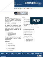 BlueOptics BO35J13610DP 10GBASE-LR SFP+ Transceiver 1310nm 10KM Singlemode LC Duplex 10 Gigabit