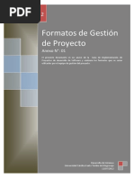 Formatos de Gestión de Proyecto PDF