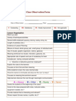 Observation Sheet GRAMMAR 1