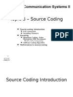 Topic 3 - Source Coding