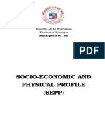 Socio-Economic and Physical Profile (SEPP) : Republic of The Philippines Province of Batangas