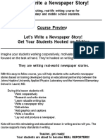 Let's Write Newspaper Story PDF