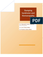 Dumping Syndrome and Homoeopathy