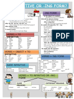 Infinitive or - Ing Form