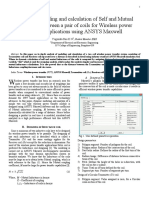 Dynamic Modeling and Calculation of Self and Mutual Inductance Between A Pair of Coils For Wireless Power Transfer Applications Using ANSYS Maxwell