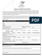 Menopause Health Questionnaire