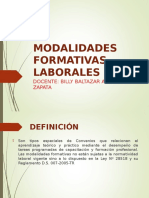 Modalidades Formativas Laborales