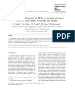 Radiolytic Dechlorination of Pcbs in Presence of Active Carbon, Solid Oxides, Bentonite and Zeolite