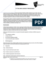 Plant Isolation, Safety Tag and Lockout Procedures