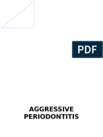 Aggressive Periodontitis