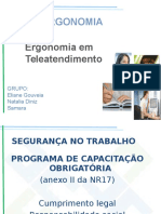 Slide Sobre Ergonomia