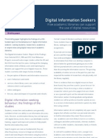 Digital Information Seekers: How Academic Libraries Can Support The Use of Digital Resources