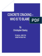 Concrete Cracking - Who Is To Blame PDF