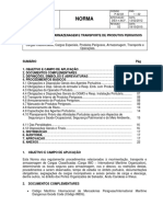 Movimentação e Transporte de Produtos Quimicos