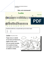 Luchín Partitura Taller de Metalófono