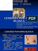 4° Clase - LESIONES POR ARMA BLANCA