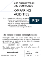 CAPE CHEMISTRY UNIT 2-Comparing Acidities